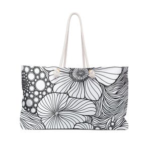 Elegante bolso de fin de semana con estampado floral: bolso de viaje, bolso de gimnasio, bolso de noche, regalo para ella, estilo bohemio chic.
