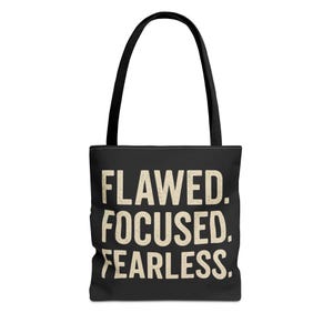 Fearless Tote Bag, Motivational Canvas Bag, Everyday Tote, Gifts for Her, Inspirational Accessories, Fitness Enthusiast Bag, Stylish [...]