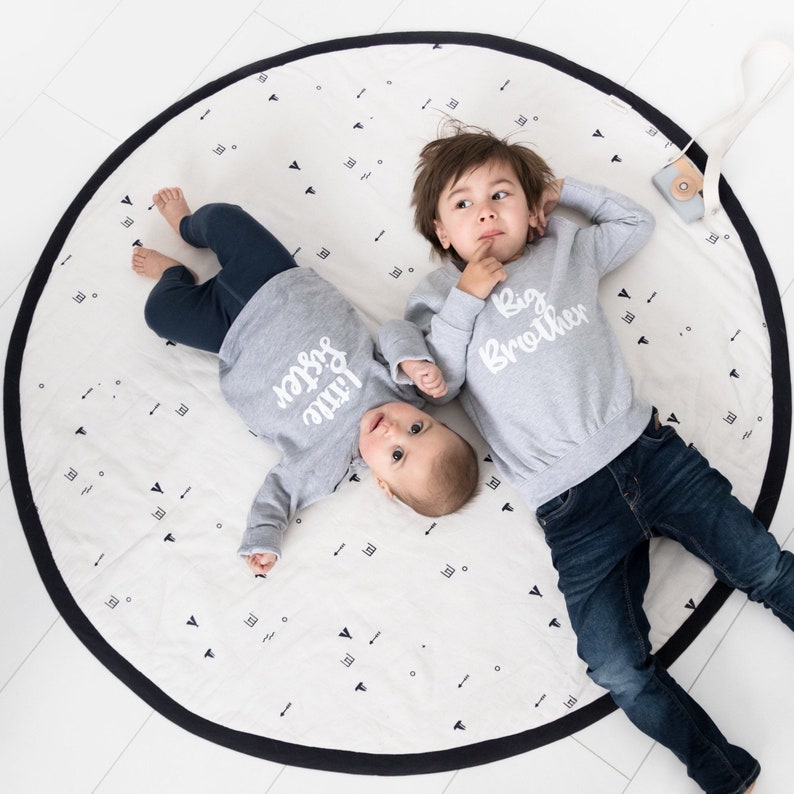 Large Baby Play Mat Padded Baby Play Mat Round Playmat Etsy