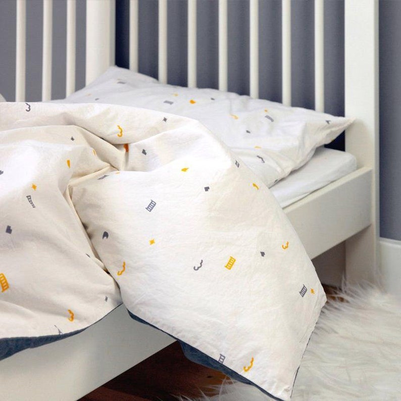 Organic Cotton Bedding Set Toddler Kids Bed Image 0