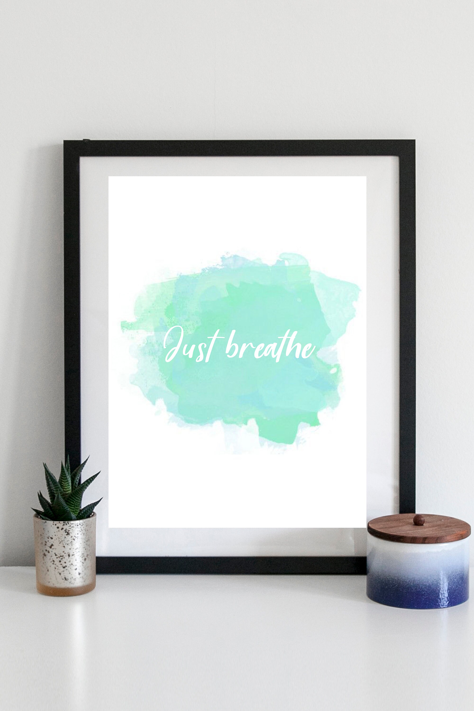 Just Breathe a Colourful, Minimalistic Piece of Artwork to Brighten up