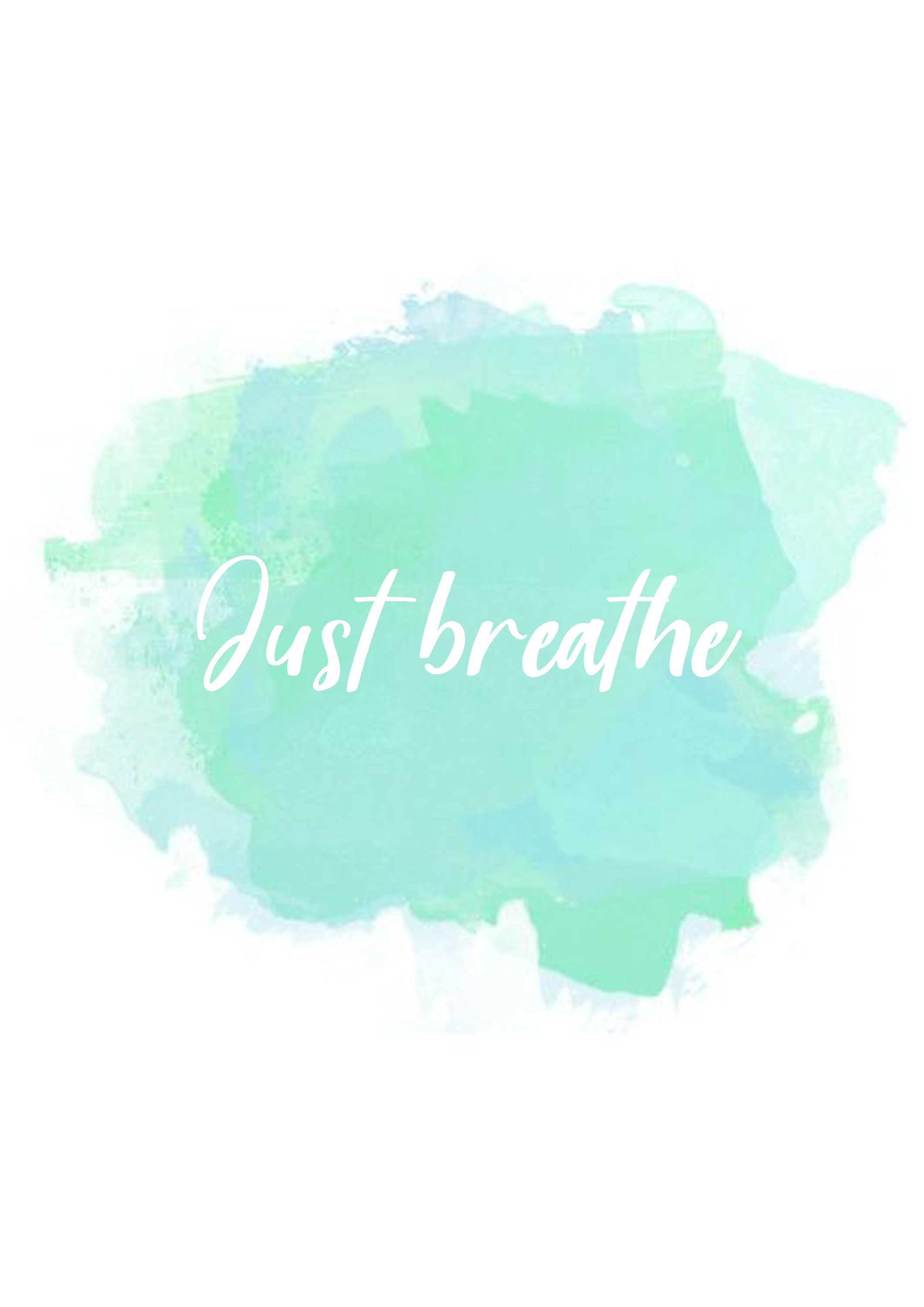 Just Breathe a Colourful, Minimalistic Piece of Artwork to Brighten up