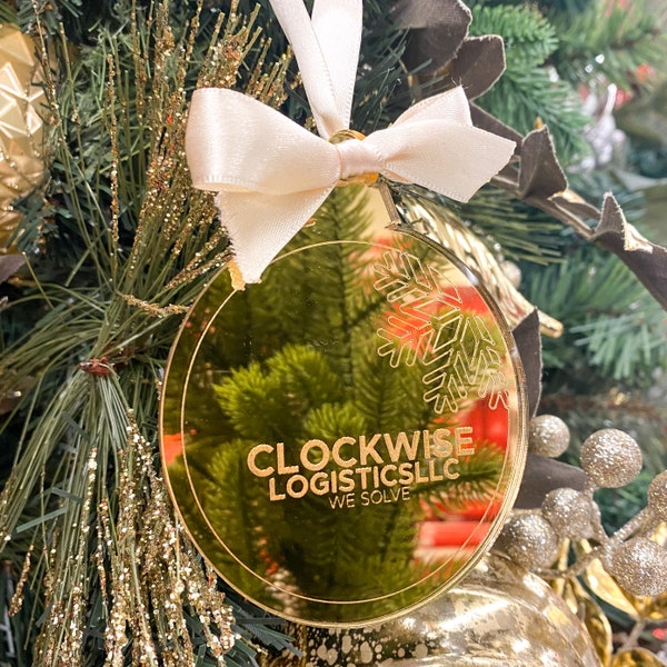 Corporate Christmas Ornaments Etsy