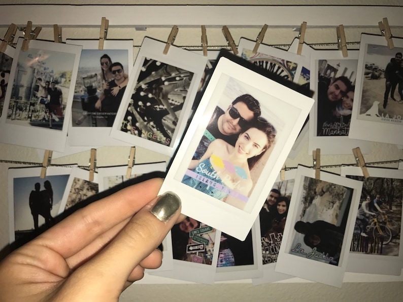 Turn your camera roll into instax prints. Custom instant photos.  Instax prints. Instant film photos. Aesthetic photos 