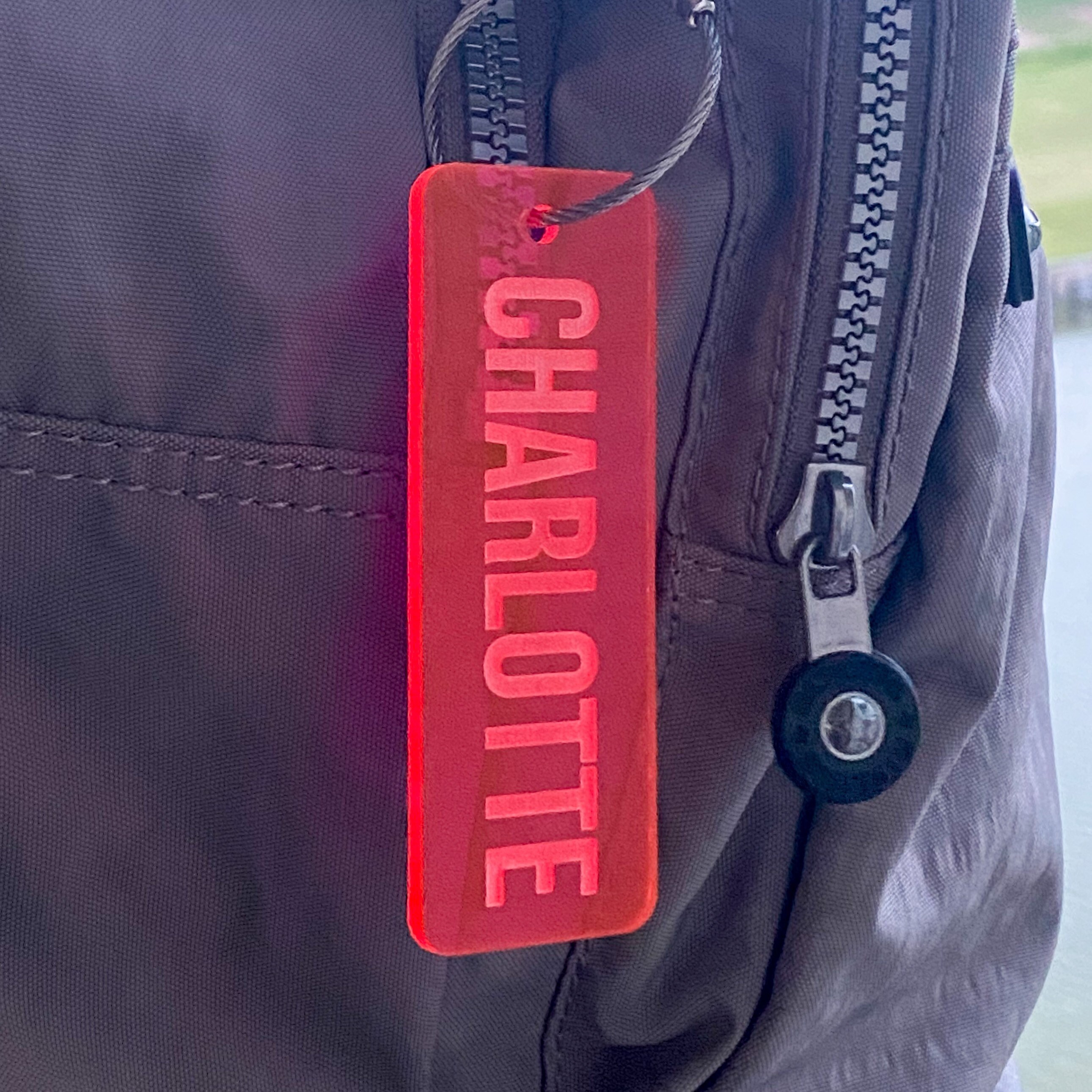 Back Pack Name Tag . Lunch Bag Tag . Luggage Tag . Keychain Etsy