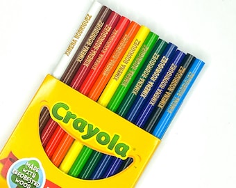 Yellow-green Crayola Colored Pencils Set of 5 or 10 With Sharpener