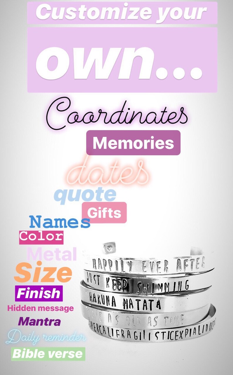 Create Your Own Bracelet. Gift Idea. Good Vibes Only. Friend Etsy