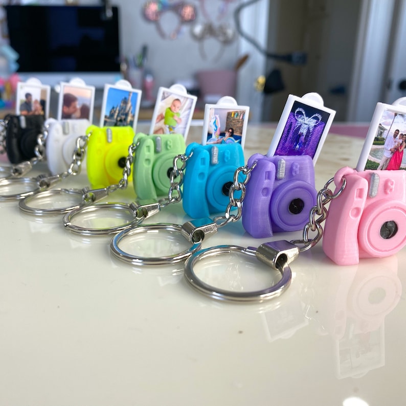 Mini Camera Keychain and Your Own Personalized Photo. Camera Etsy
