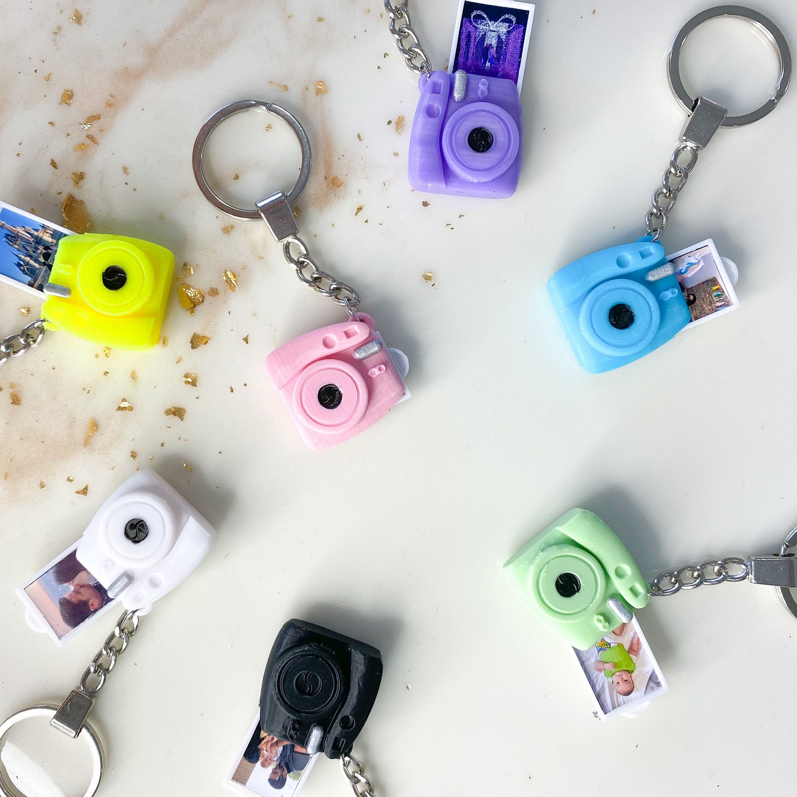 Mini Camera Keychain and Your Own Personalized Photo. Camera Etsy