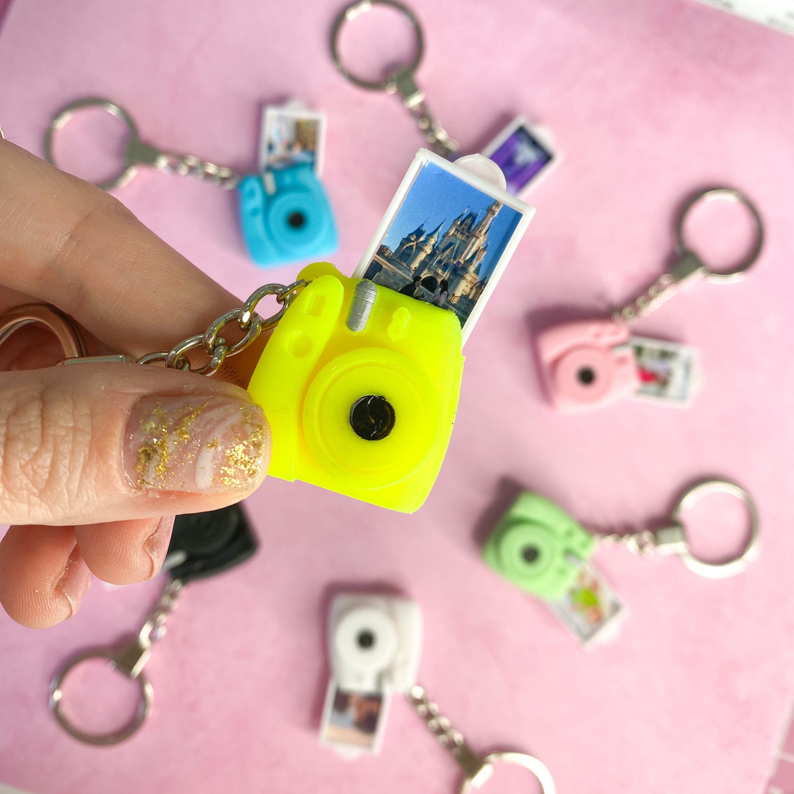 Mini Camera Keychain and Your Own Personalized Photo. Camera Etsy