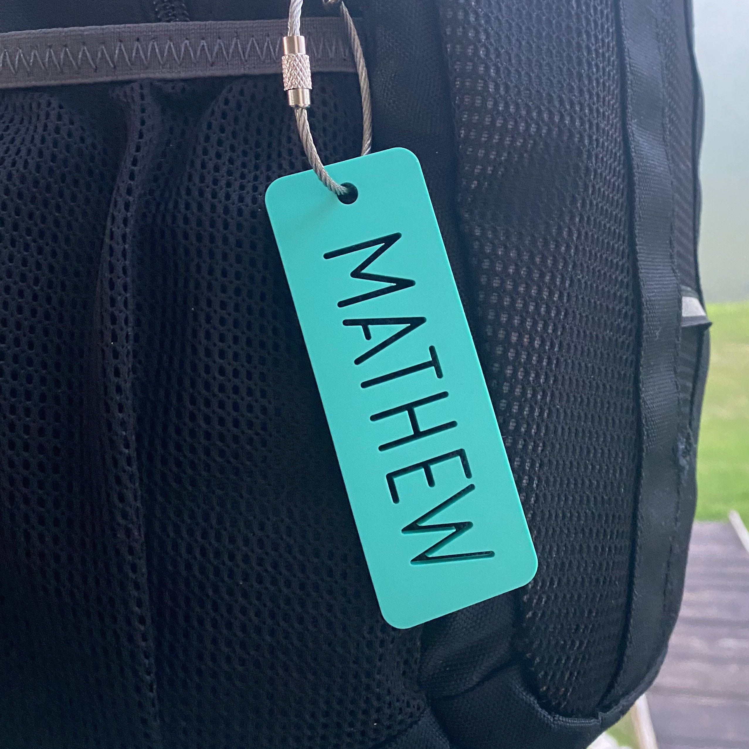 Back Pack Name Tag . Lunch Bag Tag . Luggage Tag . Keychain Etsy