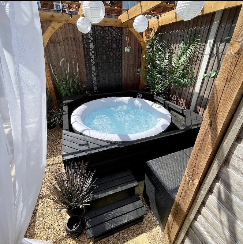 Hot Tub Wooden Surround/bespoke/ Handmade / Free Delivery / Etsy