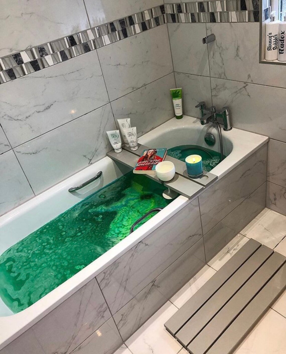 Wooden bath mat / duck board Etsy