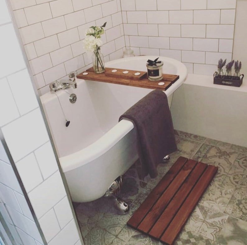 Wooden bath mat / duck board Etsy