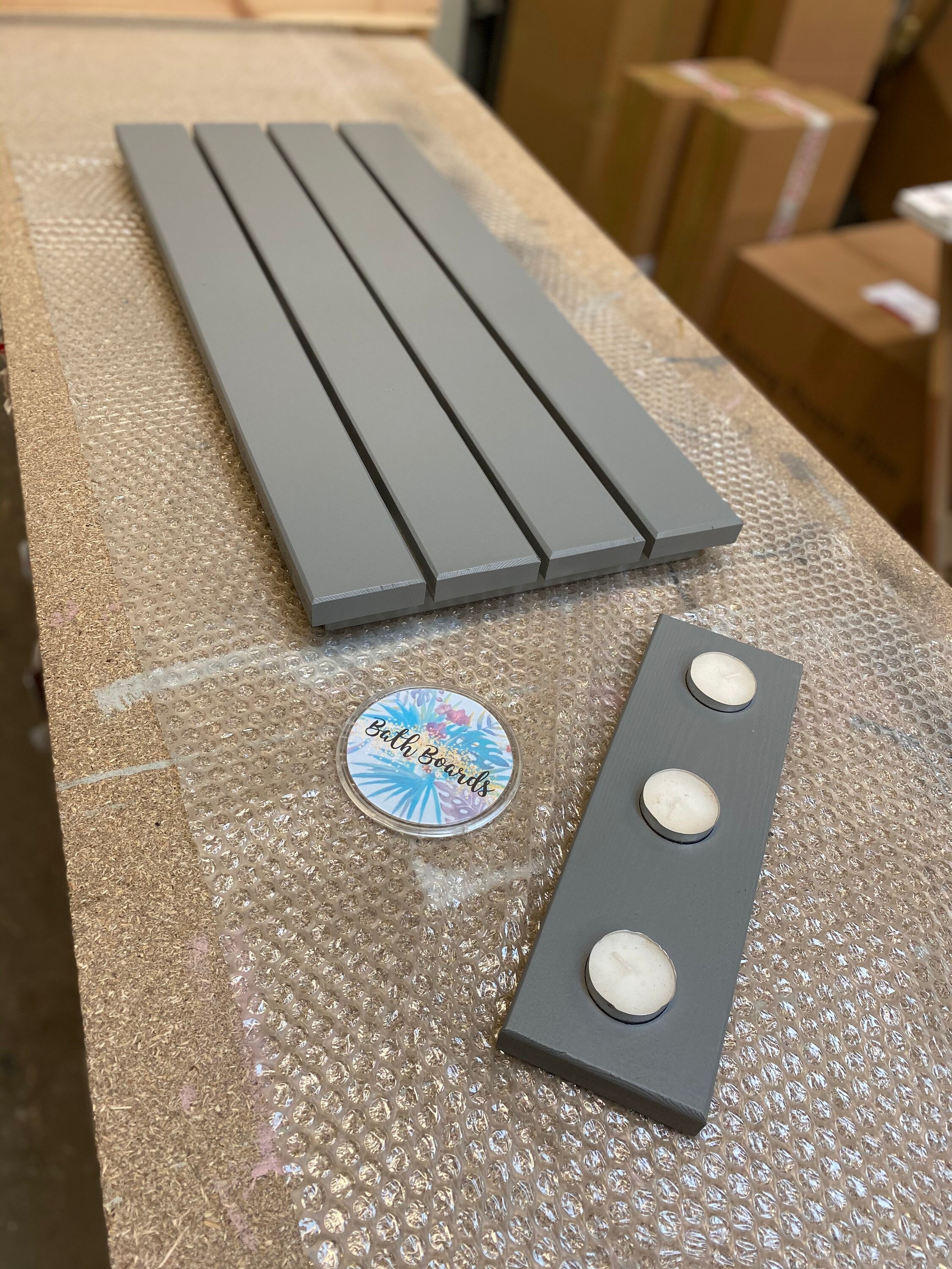 Wooden bath mat / duck board Etsy