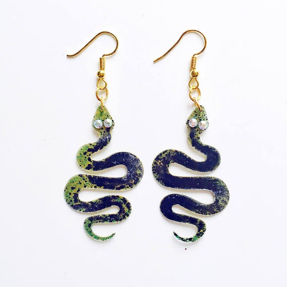 Snakes earrings - Animals jewelry - Snake earrings - Serpentes earrings - Reptiles earrings - Gift for her - Fashion earrings - Cute ideas
