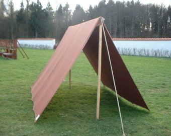 dark brown tarp 3 * 3 m with loops  waterproof Ourdoor and Camping