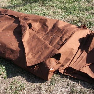 Letto da cowboy, tela del sacco a pelo, sacco a pelo storico, rievocazione del cowboy