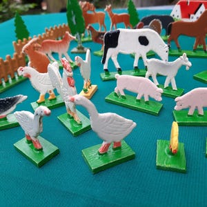 Lot Soldats Personnages La Ferme En Plomb Anciens - FR