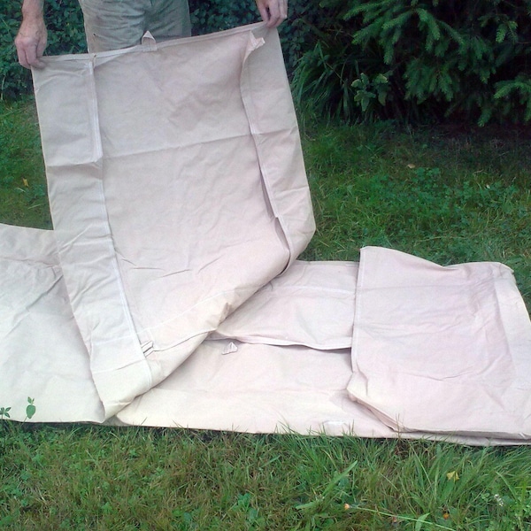 Cama de vaquero, saco de dormir de lona, saco de dormir histórico, recreación de vaqueros