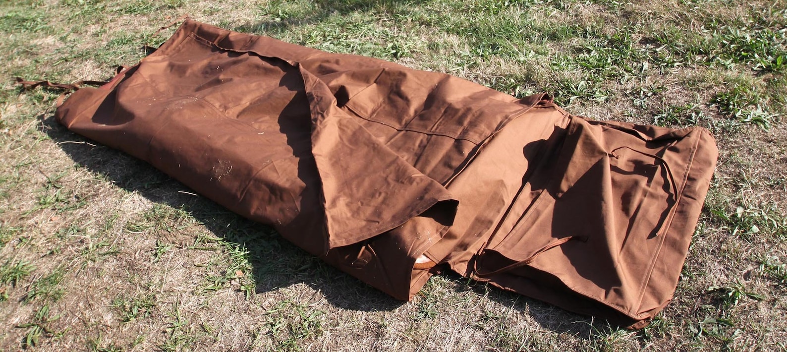 Cowboy Bed Super Wide 140 Cm, Bedroll Canvas, Historical Sleeping Bag