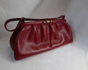 rote Handtasche ca 70 iger Jahre   Vintage