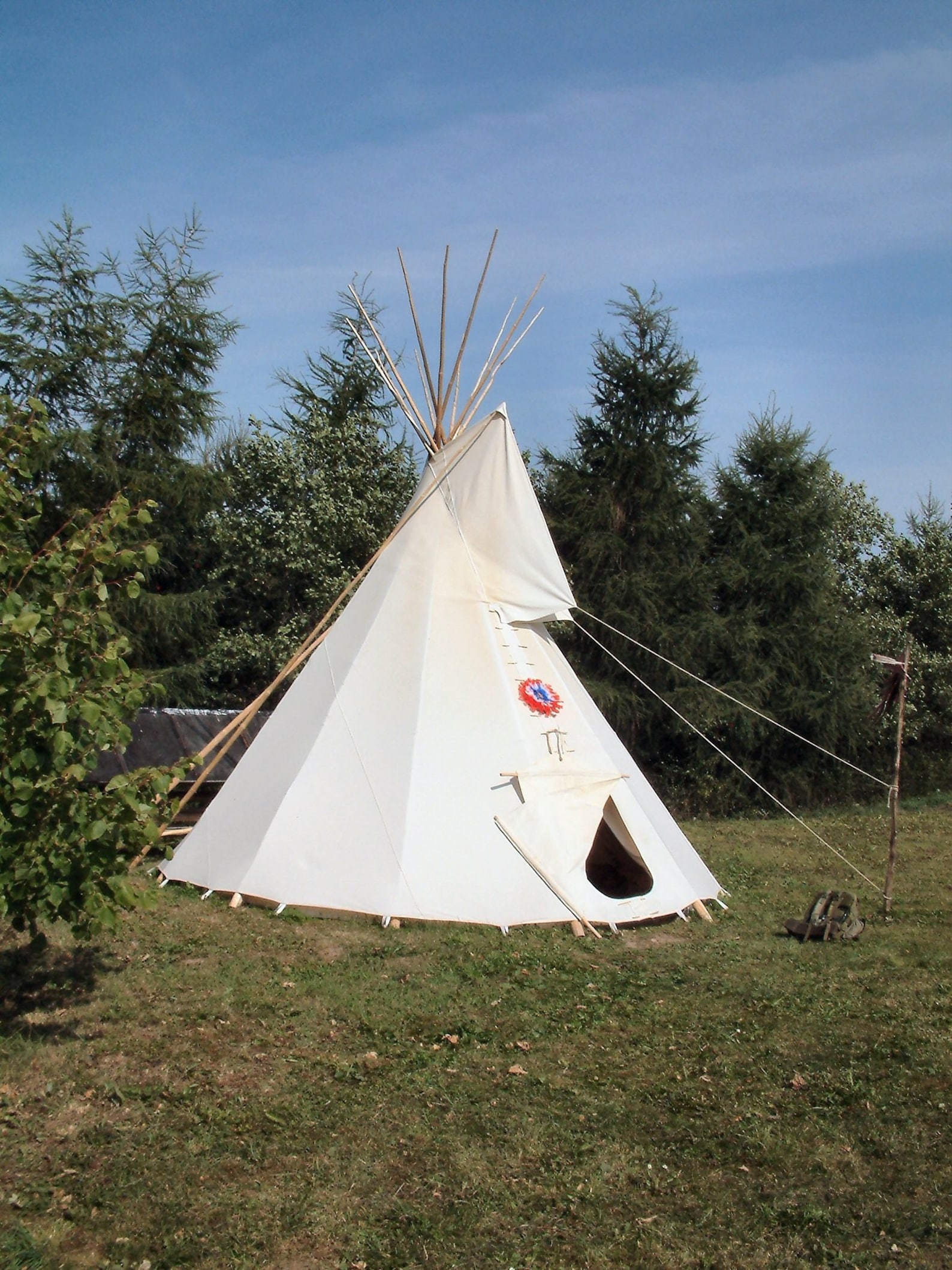 Tipi, Teepee, Size 5,5 M 18 Ft Diameter Native American Tent, for