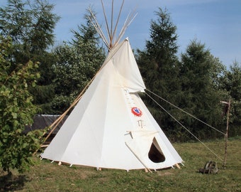 Tipi, Teepee,  size 5,5 m ( 18 ft ) diameter Native American Tent, for Outdoor Glamping Camping