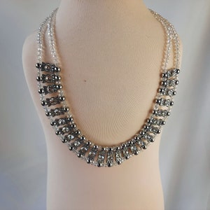 Navajo necklace with Malachit Stone, cabochon