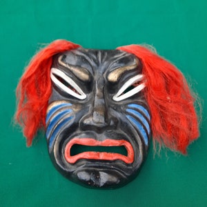 schrecklich böse Maske  Dekoration  Vintage,  Souvenier