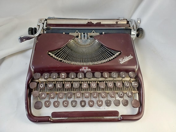 レア　vintage typewriter Vintage Typewriter 1960s Groma Kolibri Vintage DDR - Etsy