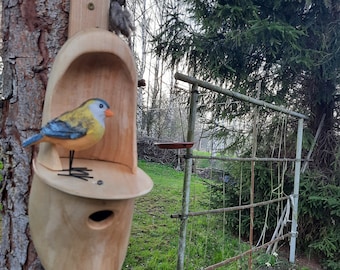 witziges Vogelhaus, Meisenkasten aus Holz