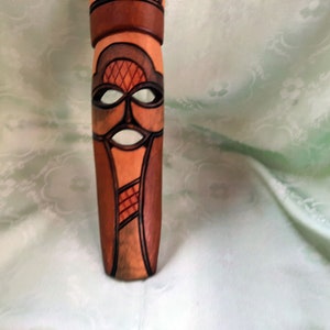 Wooden mask, wall mask vintage, folkore decoration