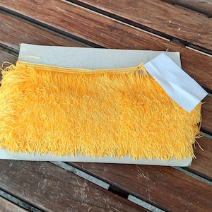 gelbe Fransen, Faschingsfransen ca 7 cm breit