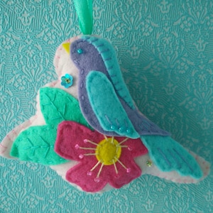 Felt bird pattern, felt Easter pattern, Felt ornaments Pattern bird, easy pattern pdf, Toy Pattern, Sewing bird Pattern