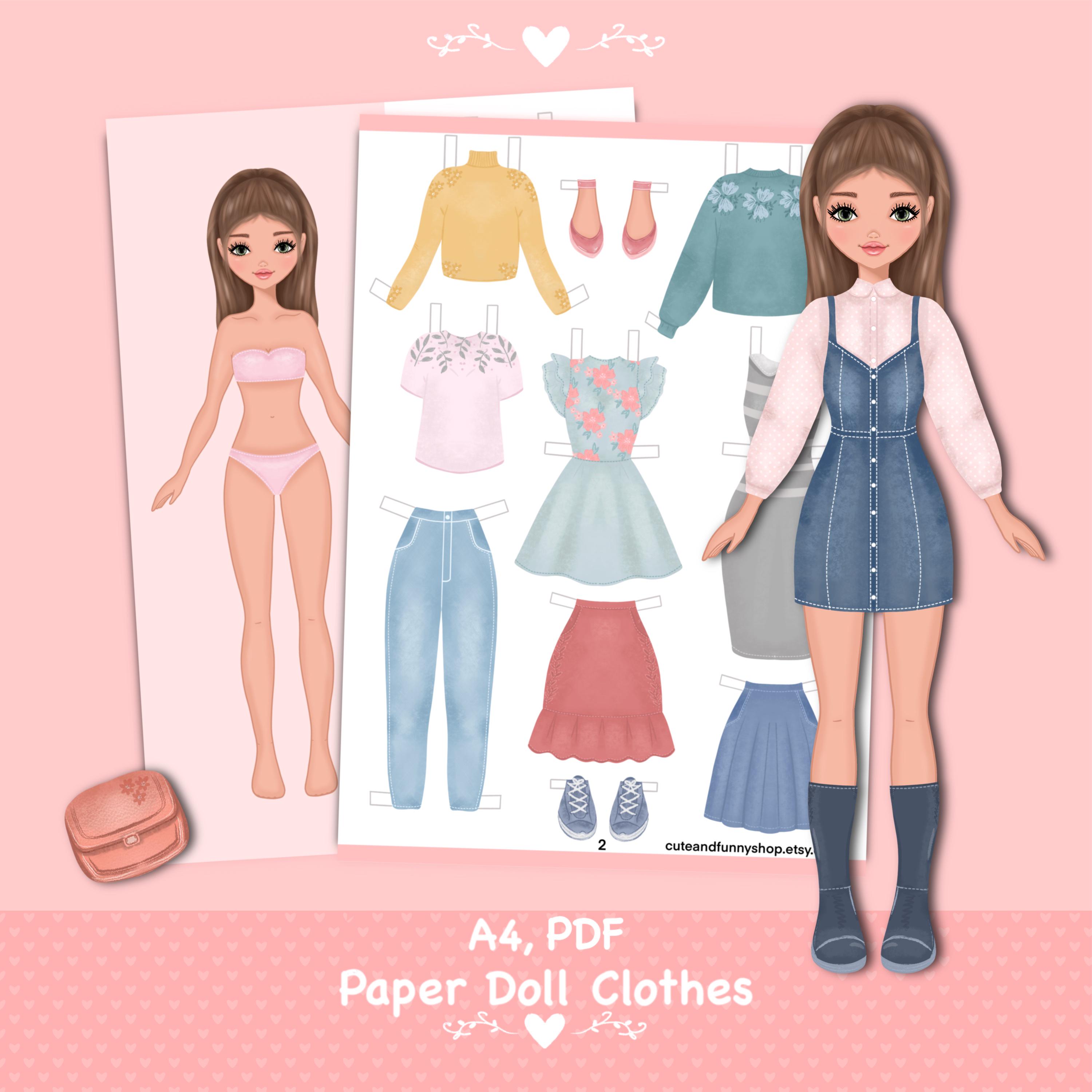 cardboard cut out dolls to dress Creativity For Kids: Cardboard Dolls