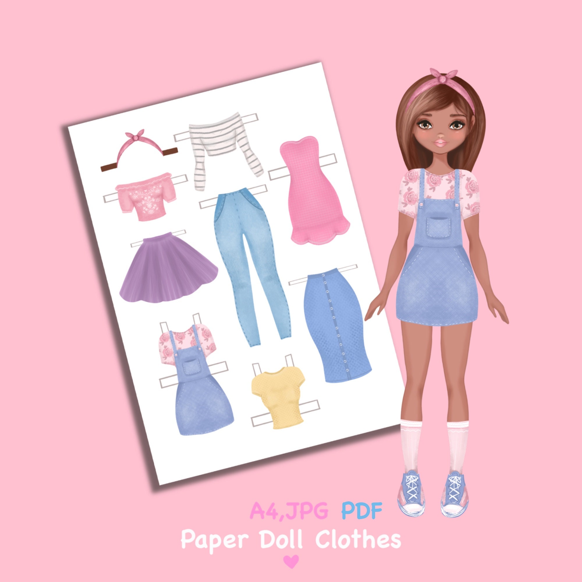 Poupées En Papier Magnétiques – Jeu D'habillage Pour Filles 3-7 Ans – Set De Mode Créatif, Léger Et Portable