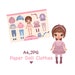 Paper Doll Printable With Clothes. Digital Download. Cute Baby Dolls ...