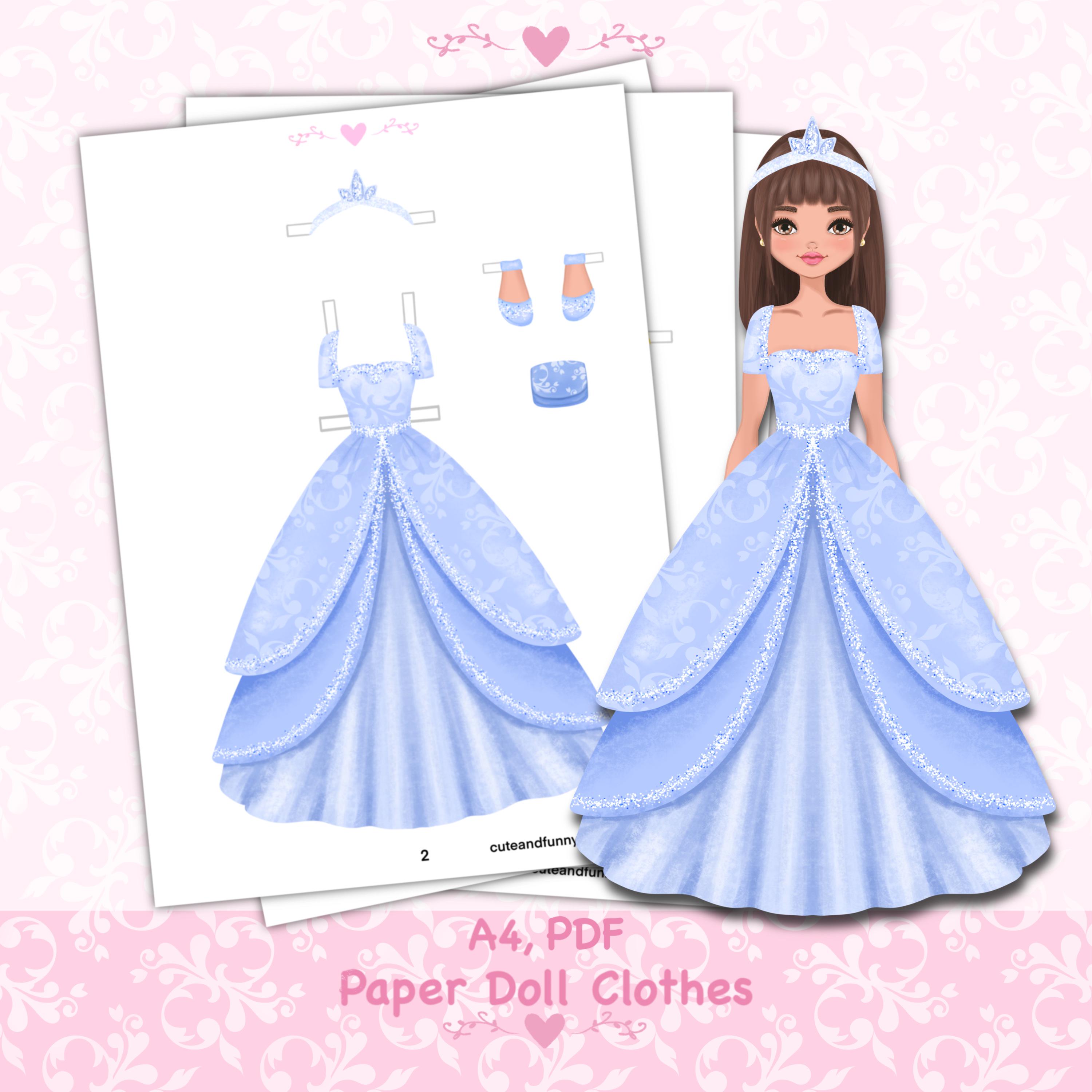 Paper Doll Printable With Clothes. PDF. Digital Download. Princess Doll. Cute Doll DIY. Dress Up, Cutout. Toy, Game, Play for Children. - Etsy Paper Doll Printable With Clothes. PDF. Digital Download. Princess Doll. Cute Doll DIY. Dress Up, Cutout. Toy, Game, Play for Children. - Etsy