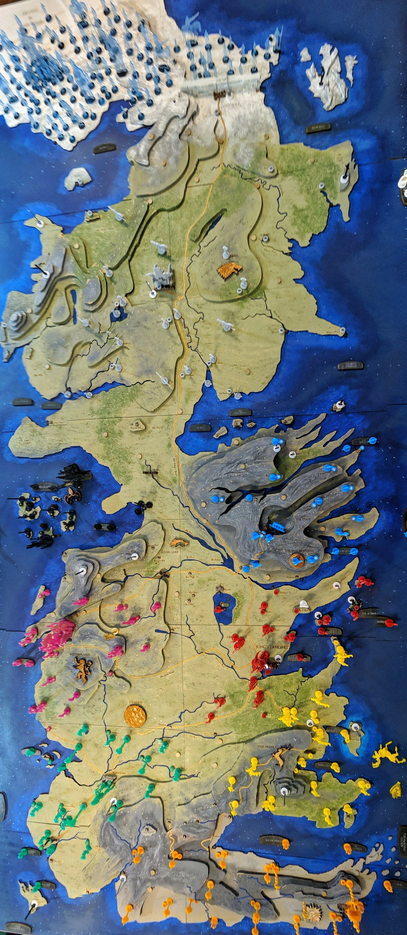 Game of Thrones Map Game Board A Battle for Westeros Etsy