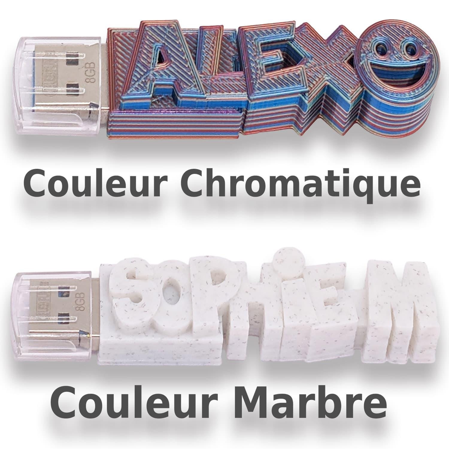 Customizable Multi-color USB Flash Drive With Your 3D Text | Fast USB 3 ...