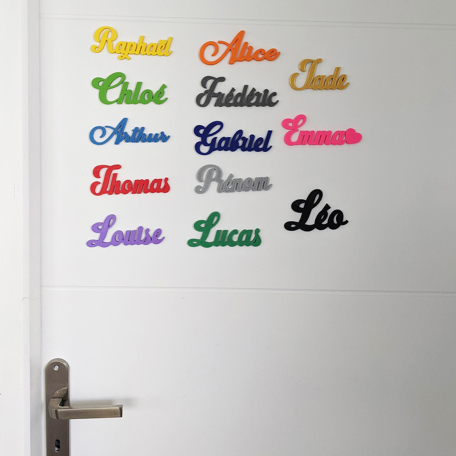 Plaque de Porte Personnalisée avec Prénom en 3D, Décoration Pour Chambre d'enfant ou Bébé, Cadeau Na