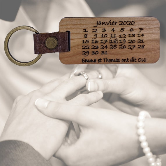 Keychain with date store started dating