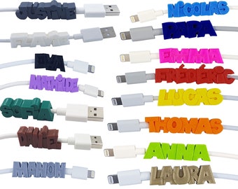 KDO 3D - Câble Usb personnalisable (1,5 mètres blanc) - Type-C, MFI lightning, Micro USB - Original - Ecologique - idéal en cadeau