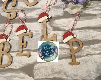 Letter Bauble Etsy