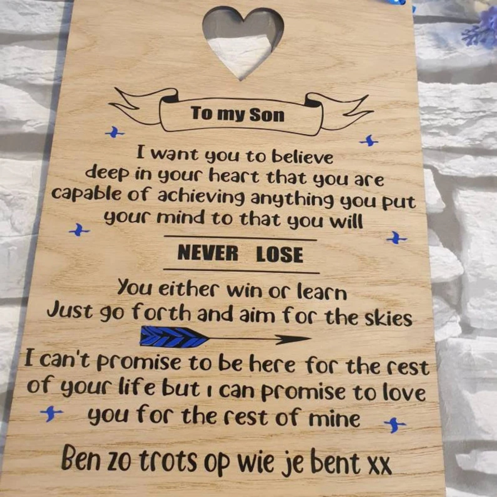 Mother to Son Poem Print Inspirational Gift for Son Birthday - Etsy