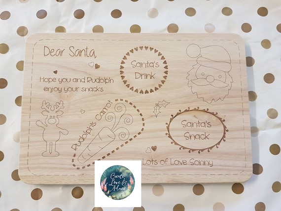 Christmas Eve Treat Board Santa Plate