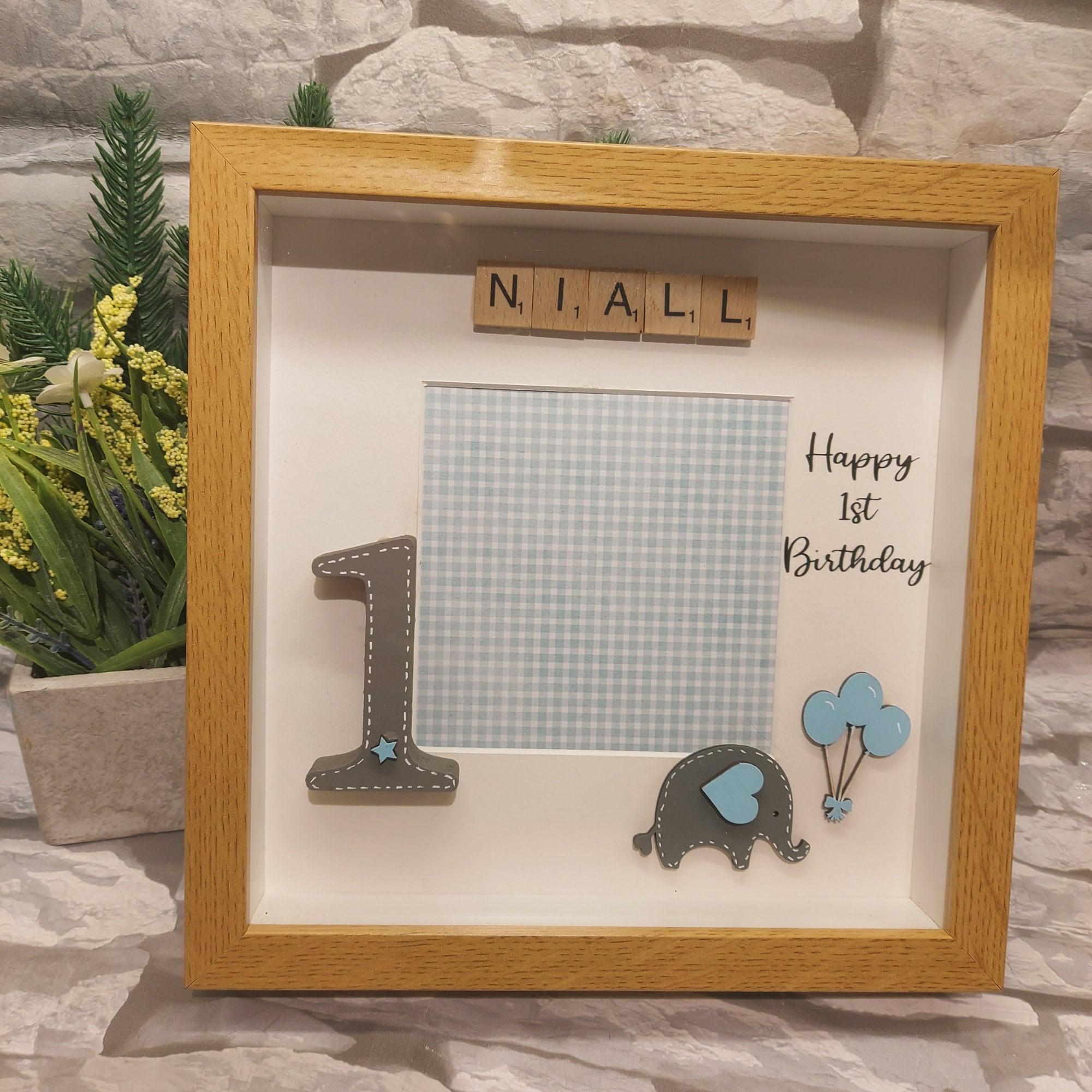 ELEPHANT Mini 2.5 x 2 in Picture Frame By Nicole ~ NEW 