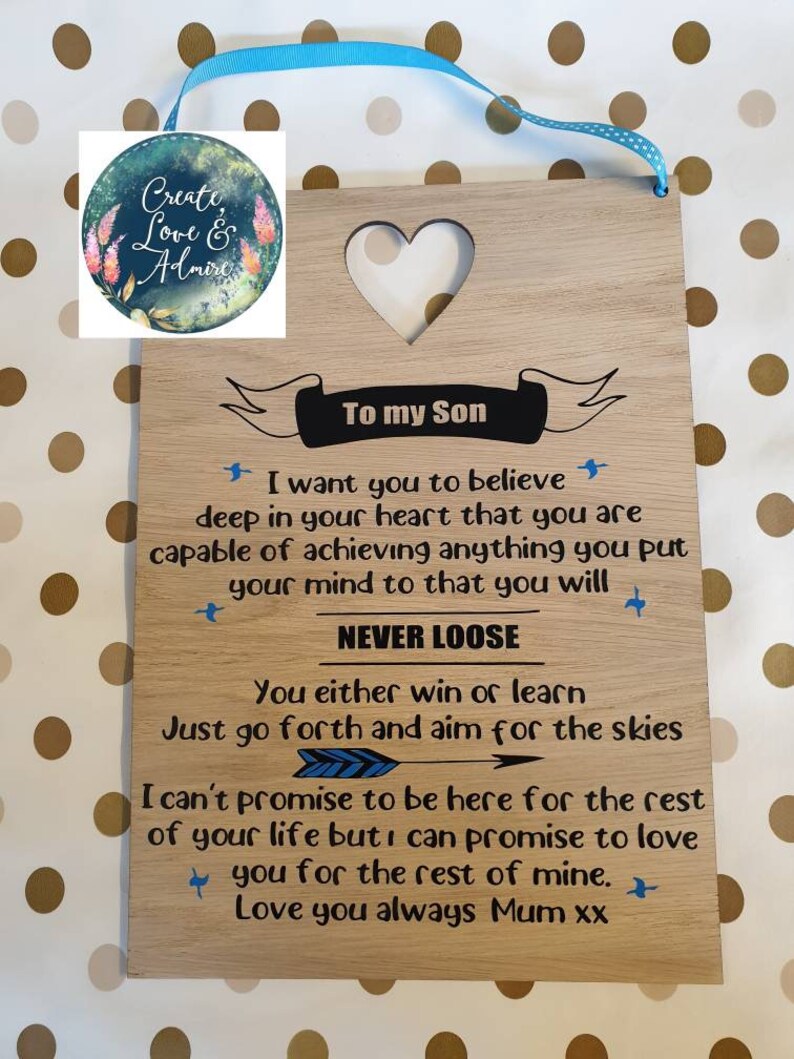 Mother Son Gift Father Son Gift Graduation Gift Son Etsy