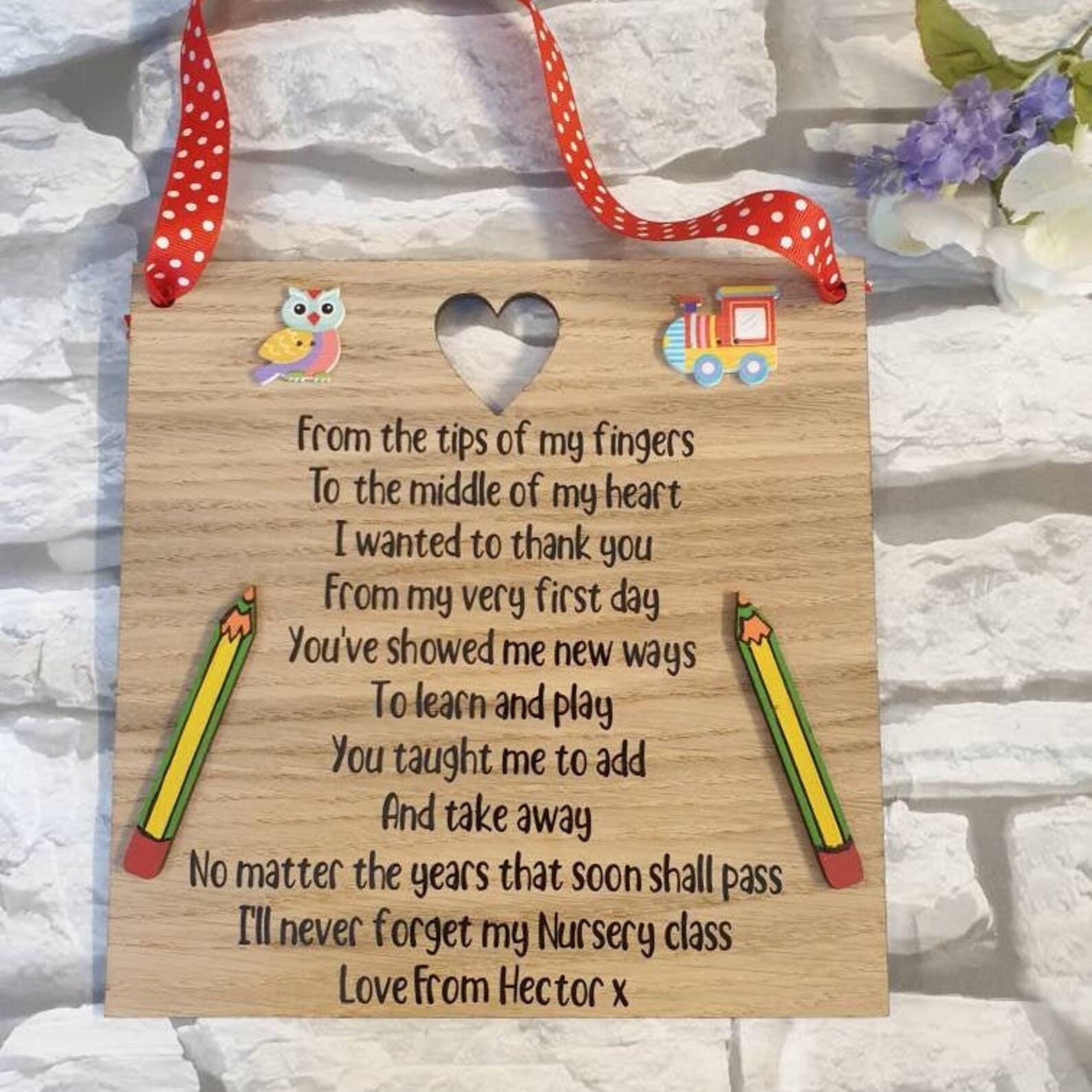 Personalised Leaving Nursery Gift Thank You Nursery Teacher Etsy